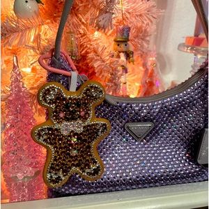 Mickey gingerbread pastel Swarovski bag charm